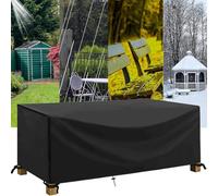 IUCUHE Funda para Muebles De Jardín Impermeable 230x225x65cm/LaXAnXAl Funda Protectora Muebles Jardin,420d Tela Oxford Anti Rayos UV, Resistente Al Viento, para Mesas Y Sillas De Terraza Y Jardín