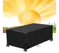 IUCUHE Fundas Muebles para Jardín 210x85 Funda para Mesa Exterior,600d Oxford Tela Anti UV Fundas Jardin Exterior Impermeable, Funda para Muebles De Jardin Exterior 210x85x74cm/LxWxH