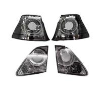 IUEGFUTTE Conjunto de luces traseras compatible con Toyota Crown 12th 184, luces de freno rojas ahumadas con luz antiniebla trasera(Smoked)