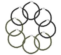 IUFDGHN 8 bandas elásticas para botas, correas militares para botas, correas elásticas para botas, lazos para pantalones, ligas con ganchos de metal, para azul marino, ejército, fuerza aérea,