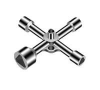 IUHRIE - Llave triángulo universal, para caja eléctrica, contador de agua de gas, armario técnico, llave multifunción para electricista, apertura y radiador
