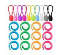 Iuhtrb 22 clips de tela de silicona para bordado, acolchado, costura, bridas para cables, bridas de silicona, cerraduras de gabinete