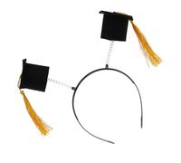 Iuhtrb Accesorio reutilizable para el cabello de graduación, postizos para cosplay, diseño detallado de gorras doctorales y diadema de tela transpirable para ceremonias