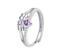 Iuhtrb Anillos de latón resistentes para el pulgar con diseño de corazón y cuentas giratorias para alivio de la ansiedad y gestión del estrés, anillos giratorios de relajación, talla única, como se