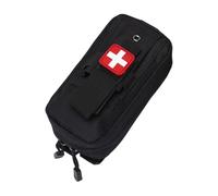 Iuhtrb Bolsa de almacenamiento multifuncional para medicamentos, práctica bolsa de almacenamiento terapéutico emergente para suministros organizados para el cuidado de la salud, Black