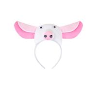Iuhtrb Bonita diadema de maquillaje para cosplay con diseño de cerdito y peluda para fiestas de cumpleaños