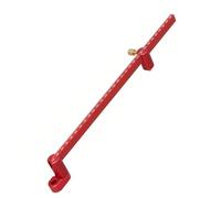 Iuhtrb Brújulas para carpintería, herramienta de trazado de madera, herramienta portátil de aluminio, punta fija, círculos, regla de marcado, calibre de carpintería