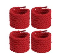 Iuhtrb Color Sólido Reducir Los Cordones De Zapatos Engrosados 120 Cm Para Zapatillas Zapatillas 2 Pares Caderas Trenzadas Reemplazo Unisex Ronda Redonda Estilo Cuerda Gruesa