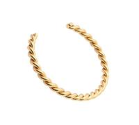 Iuhtrb Cómodo brazalete de espirales chapado en plata de acero inoxidable resistente, accesorio de joyería para estilos cotidianos, espirales de moda, talla única, como se describe