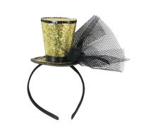 Iuhtrb Diadema para el pelo para niños con purpurina para Halloween, Navidad, Año Nuevo, fiesta nupcial de los años 20, tocado para mujer