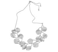 Iuhtrb Elegante gargantilla de hojas de Ginkgos de moda color dorado/plateado con varias tendencias estéticas de compatibilidad, talla única, como se describe, como se describe