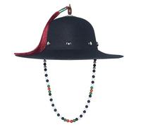 Iuhtrb Elegante sombrero histórico único de patrimonio chino, antiguo grande, redondo para recreaciones históricas y fiestas temáticas, chino antiguo