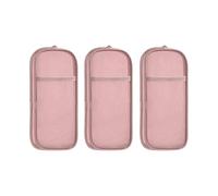 Iuhtrb Estuche transparente para lápices, estuche de doble capa, organizador de bolígrafos portátil, bolsa de PVC de color transparente, d