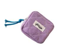 Iuhtrb Minis - Bolsa de maquillaje para monedero, bolsa de almacenamiento de servilletas sanitarias, organizador de maquillaje para pintalabios, oficina, escuela, viajes, monedero, Purple, Mass Beauty