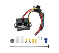 Iuhtrb Módulo de control de dos ventiladores de refrigeración de aluminio de alta eficiencia con conectores de juego para camiones y actuaciones de clima desértico, personalización de vehículos