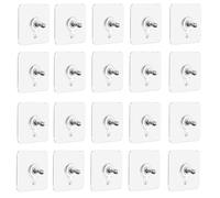Iuhtrb Paquete de 10 ganchos acrílicos para colgar fotos y obras de arte en la sala de estar o dormitorio, para colgar marcos de fotos