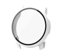 Iuhtrb Película de vidrio templado + funda protectora de pantalla de cobertura completa, carcasa dura de policarbonato antiarañazos, carcasa de reloj para 3 protectores de pantalla ajustables