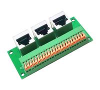 Iuhtrb Placa Adaptadora Puerto Ethernet RJ45 con Conectores Triples para Pruebas Red Eficientes Y Solución Problemas Red