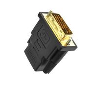 Iuhtrb Plug and Play - Adaptador digital visual a HDTV, portátil, compatible con PC, pantalla, tarjeta, monitor, HDTV, proyectores, conexión hembra a macho, convertidor DVI Hdtv