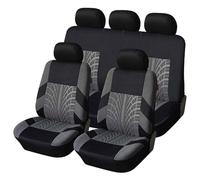 IUHYGUHGTFS Juego Completo De Fundas Asientos Coche para Nissan Juke 2012-2025, Transpirable Antideslizante Cubreasientos De Tela Protectores Coches Interior,C/Grey