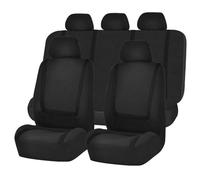 IUHYGUHGTFS Juego Completo De Fundas Asientos Coche para Toyota RAV4 2008-2025, Transpirable Antideslizante Cubreasientos De Tela Protectores Coches Interior,A/Black