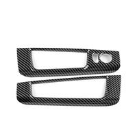 IUIOXCH ABS Carbon Fiber LHD Car Window Button Switch Storage Sticker Compatible for Fiat 500 Abarth 595 695 2008-2023