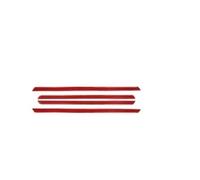 IUIOXCH Car Accessories Interior Car Inner Door Panel Trim Strip Cover Decoration Sticker Decal Carbon Fiber Compatible for Explo 2013-2019(Red)