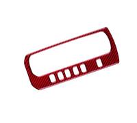 IUIOXCH Car Gear Shift Box Panel Cover RHD LHD Accessories Real Carbon Fiber Sticker Compatible for Civi 10th 2016 2017 2018 2019 2020 2021(RHD Red)