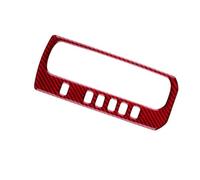 IUIOXCH Car Gear Shift Box Panel Cover RHD LHD Accessories Real Carbon Fiber Sticker Compatible for Civi 10th 2016 2017 2018 2019 2020 2021(LHD Red)