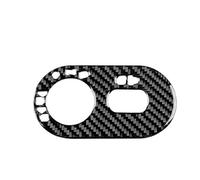 IUIOXCH Car Headlight Switch Frame Panel Accessories Real Soft Carbon Fiber Sticker Compatible for Seat Ibiza 2003 2004 2005 2006 2007 2008 LHD(Black Carbon)