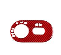 IUIOXCH Car Headlight Switch Frame Panel Accessories Real Soft Carbon Fiber Sticker Compatible for Seat Ibiza 2003 2004 2005 2006 2007 2008 LHD(Red Carbon)
