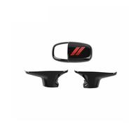 IUIOXCH Pegatina Decorativa for Palanca de Cambios de Coche, Compatible con Dodge Charger Challenger 2015, 2016 y 2017, y Dodge Durango 2018 y posteriores.(Carbon Red 3 pcs)