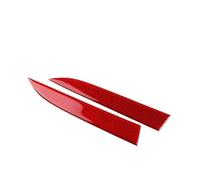 IUIOXCH Real Soft Carbon Fiber Charging Side Sticker Compatible for Tesla Model 3 Highland 2024 Model Y Juniper 2025 Interior Accessories(Red)