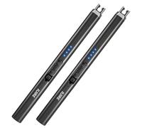 IUIRE Encendedor eléctrico de velas con linterna USB C recargable, encendedores de arco para velas, resistente al viento, plasma para camping, barbacoa, estufa, emergencia en el hogar, con interruptor