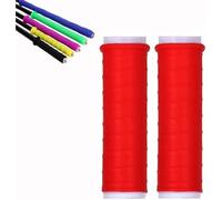 IUIUI Cold Shrink Handle Wrap, 4.7/6.7in Cold Shrink Handle Wrap with Non Slip Texture, Convenient Practical Silicone Bat Grip Tube for Fishing Rods, Rackets and Hand Tools(Red,L 6.7" D: 1.57")