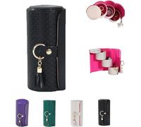 IUIUI Layered Travel Jewelry Case - Elegant Storage, Always Ready to Shine, Three Distinct Layers, for Women Jewelry Box(Black)