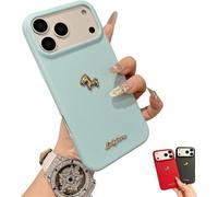 IUIUI Red Bottom 3D Gold Lucky Horse Phone Case, Chinese New Year 2026 Lunar New Year of The Case for iPhone 15/16/17 Pro MAX(Blue,For 16)
