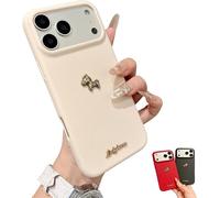 IUIUI Red Bottom 3D Gold Lucky Horse Phone Case, Chinese New Year 2026 Lunar New Year of The Case for iPhone 15/16/17 Pro MAX(White,For 15 Pro)