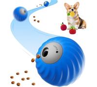 IUIUI Zoomie Buddy 2.0 - Smart Touch Interactive Dog Toy | Automatic Rolling + Feeding | 2.83" Diameter | USB-C Rechargeable | Suitable for Small/Medium Dogs | Safe and Durable(Blue,No Plush Cover)