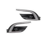 IUKMR Antiniebla Delantero Para Mazda 3 Para Mazda3 Para Axela 2017 2018 DRL Luces De Circulación Diurna Cubierta Antiniebla Luz Diurna Con Señal Giro Amarilla(D,White Yellow Blue)