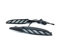IUKMR Antiniebla Delantero Para Mazda 3 Para Mazda3 Para Axela 2017 2018 DRL Luces De Circulación Diurna Cubierta Antiniebla Luz Diurna Con Señal Giro Amarilla(C,White Yellow Blue)