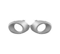 IUKMR Antiniebla Delantero Para Mitsubishi Para Outlander 2013 2014 2015 6400F059 6400F060 Lámpara Marco Negro Plateado Cubierta De Luz Antiniebla Delantera(Silver gray,Left side)
