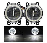 IUKMR Antiniebla Delantero Para Mitsubishi Para Outlander Sport Para RVR Para ASX 2011 2012 2013 2014 2015 2016 2017 2018 LED Faro Ojos De Ángel(BM-white)