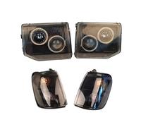 IUKMR Faro Principal Para Mitsubishi para Pajero V31 V32 V33 V36 V46W 1992-1996 MB831065 MR439139 Luz de curva faro modificado para coche Juego De Faros Delanteros(4PCS)