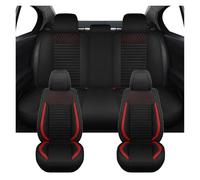 IUKMR Fundas para Asientos para Chevrolet para Captiva para Onix para Sonic para Malibu XL para Cavalier Fundas de Asiento Coche Accesorios Interior(Stanard-Black Red)