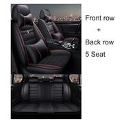 IUKMR Fundas para Asientos para Infiniti FX35 ESQ EX25 M25 M35 QX50 QX56 Q50 QX60 QX70 Q60 G35 Fundas de Asiento de Cobertura Completa(Black Red 5 Seatx)