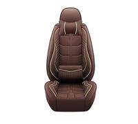 IUKMR Fundas para Asientos para Lincoln Todos Los Modelos para MKZ para MKC para MKX para MKT para Navegador para Aviador Funda Cuero para Asiento Coche PU(Coffee 5 Seatq)
