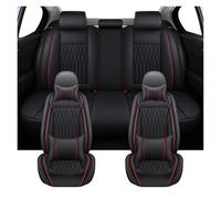 IUKMR Fundas para Asientos para Nissan X para Trail T32 para Qashqai J11 para Navara D40 para Rouge para Kicks PU Juego Completo Fundas Asientos Coche(Red Link)