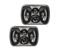 IUKMR Para Dodge Para Ramcharger Para Ram Para Furgoneta 1986-1993 Faro LED Cuadrado De 5 X 7 Pulgadas Con Haz Alto/bajo Faros Delanteros Coche(2 * 75W)
