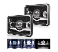 IUKMR Para Suzuki Para DRZ400SM Para DRZ400S Para DRZ400E Faros Delanteros LED H4 De 12V 24V 4 X 6 Pulgadas Luz De Trabajo DRL Faros Delanteros Coche(2 pieces)